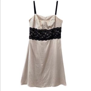 TORRID Satin Dot Cocktail Dress Midi 12 Vintage